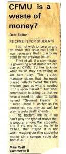 Silhouette 1986-11-27 letter to the editor
