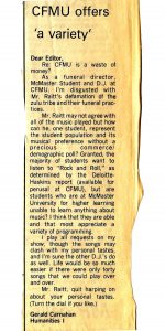Silhouette 1987-01-08 letter to the editor