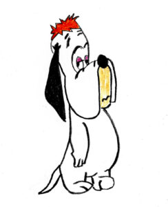 Droopy - drawing by Harvey Dog 2020