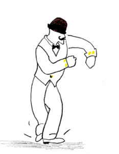 Dancing Man - drawing by Harvey Dog 2022